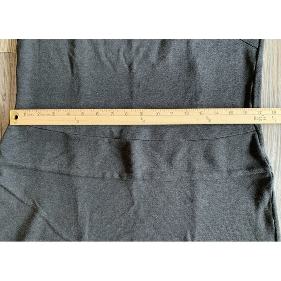 Toad & Co Nixi Dress Jersey Drop Waist 3/4 Sleeve Zip Pocket Gray Womens Size XL - Picture 6 of 9